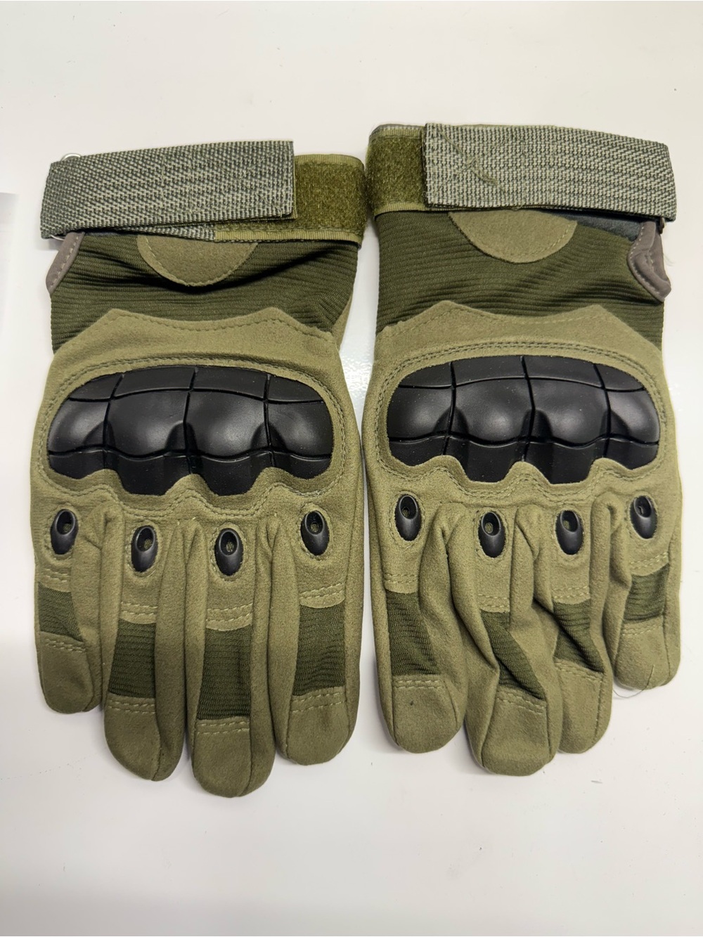 Tactical Protective Gloves - Olive Green (Large)